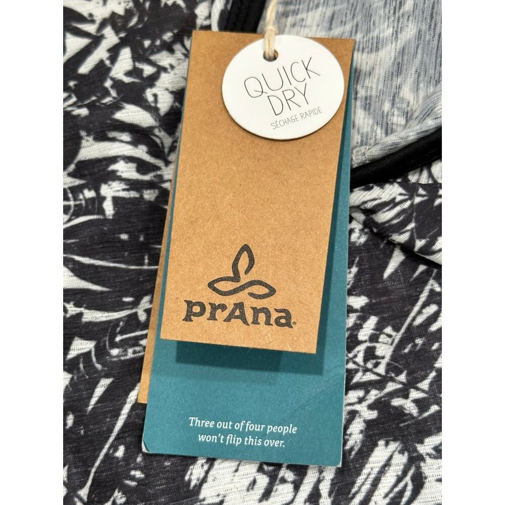 NWT PrAna Ernest Outdoors Tank Top Black Pacifica Women’s Large - Picture 3 of 7